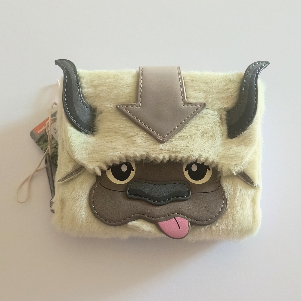Loungefly Nickelodeon Avatar Aang Appa Cosplay Plush Zip Around Wallet - Picture 2 of 7